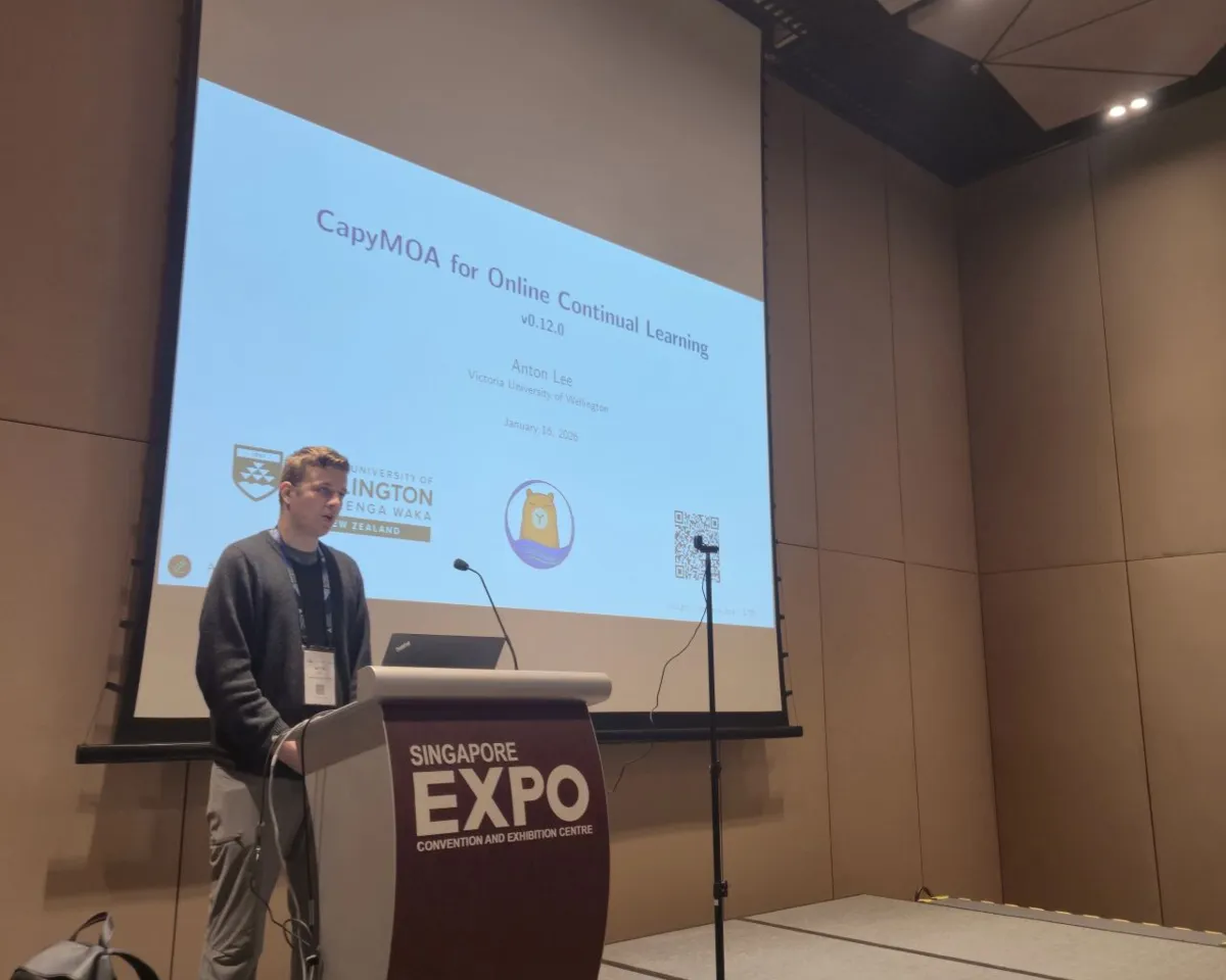 Anton presenting at the workshop.